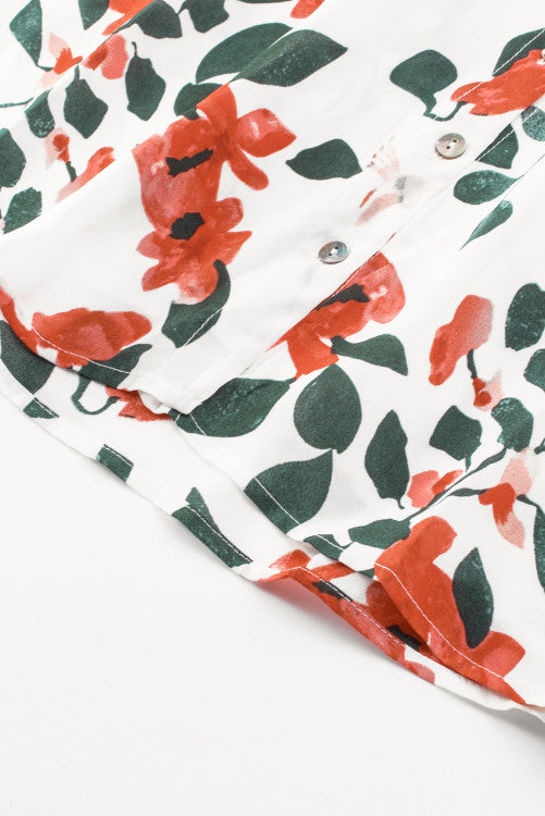 Sienna Floral Button Up Short Sleeve Blouse