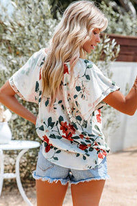 Sienna Floral Button Up Short Sleeve Blouse