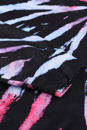 Black Pastel Splash Knit Pullover