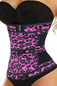 Bright Pink Leopard Print Corset
