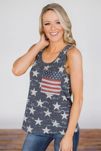 Stars and Stripes Pocket Tank Top