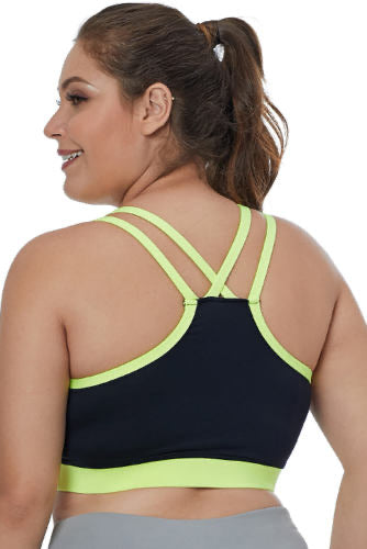 Lemon Black Sports Bra