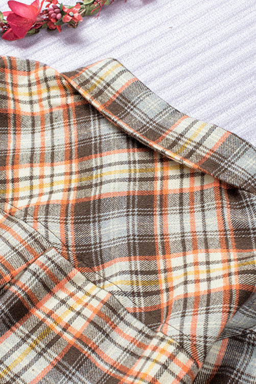 Fall Harvest Plaid Button Up Shirt