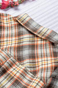 Fall Harvest Plaid Button Up Shirt