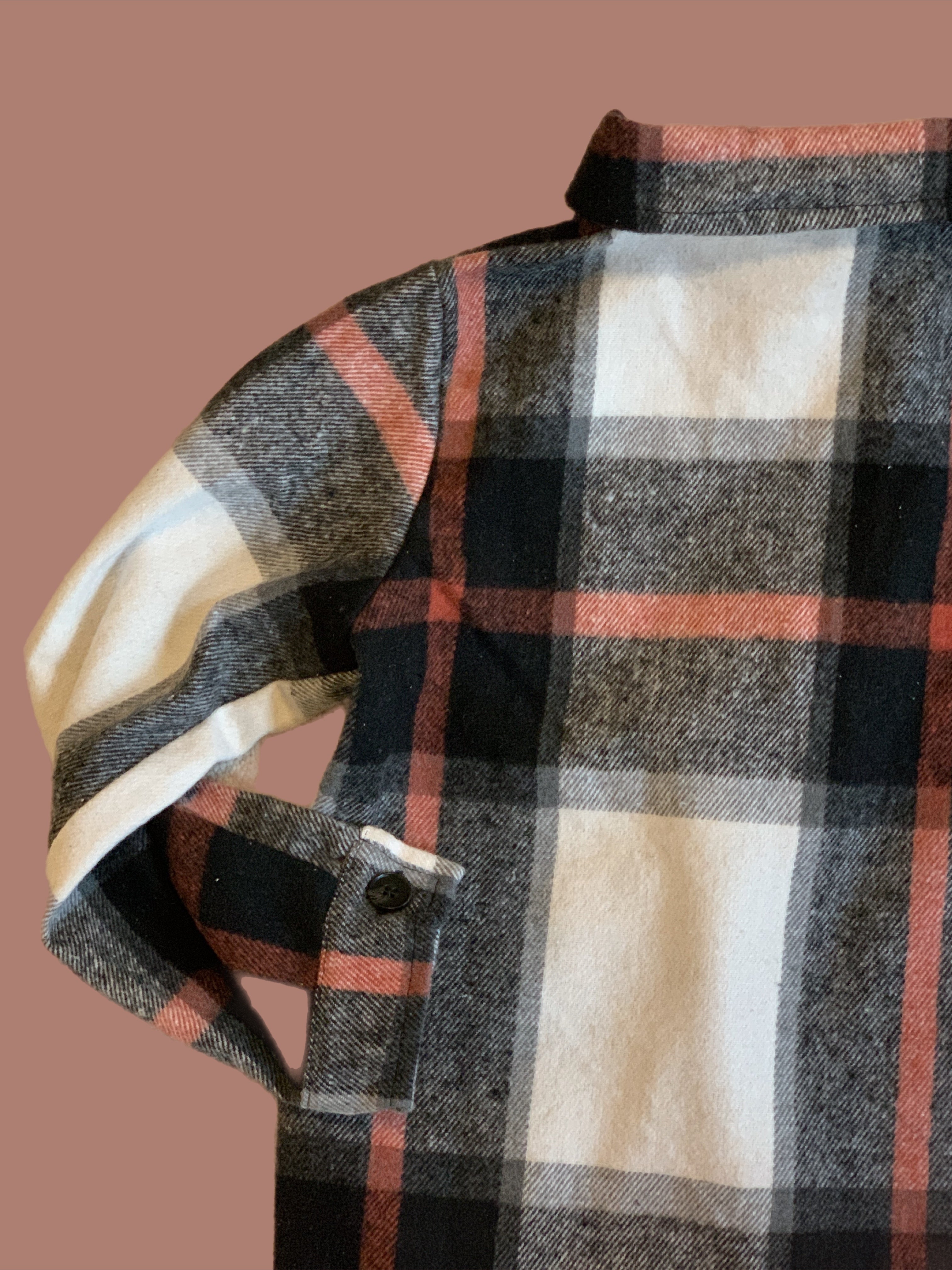 Girls Multi Plaid Shacket