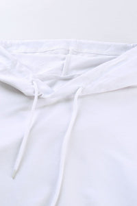 White and Pink Gradient Hoodie
