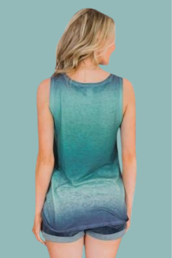 Green Ombre Tank Top