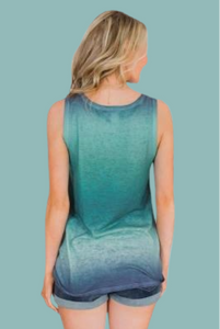Green Ombre Tank Top