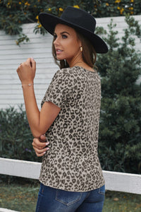 Leopard Print Short Sleeve Tee
