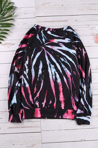 Black Pastel Splash Knit Pullover