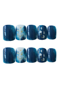Ocean Navy Acrylic Nail Set
