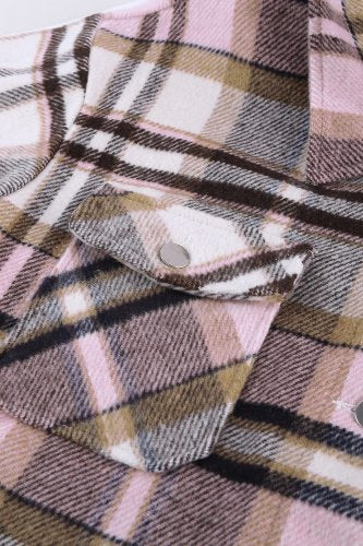 Pink Plaid Flannel Shacket