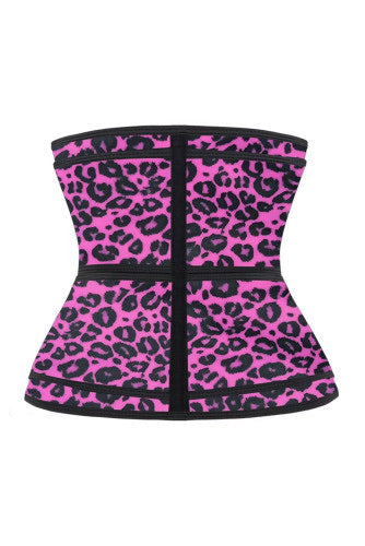 Bright Pink Leopard Print Corset